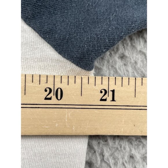 Vintage David Lee Roth Raglan Shirt Mens Large White Navy Nothin' But Yeah! - Picture 7 of 10